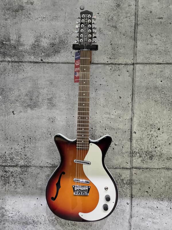 Danelectro D59 12-CS 12 Strings Electric Guitar - 2020's - Sunburst image 1