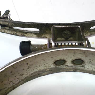 Ludwig Script Logo Marching Snare Leg Rest / Nickel image 7