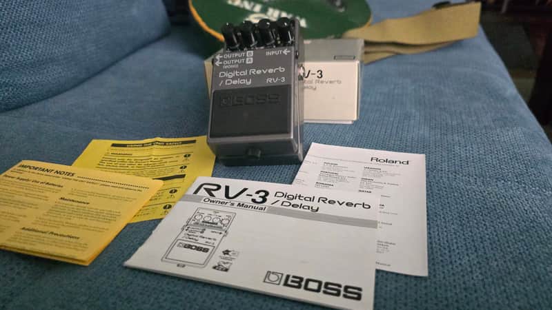 Boss RV-3 Digital Reverb/Delay (Pink Label) - First Months of Production! Complete in box - March 1994 image 1
