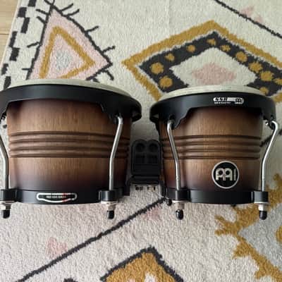 Meinl FWB190ATB-M 6.75/8" Marathon Free Ride Wood Bongos 2020s - Antique Tobacco Burst image 2