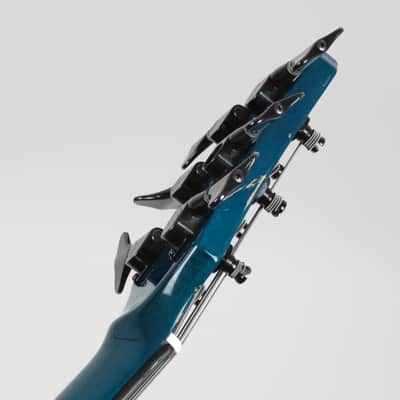 1994 Pedulla  MVP 6 Left Handed- Blue Green Burst - Rare Lefty 6 String Bass - Players Condition -Flamed Maple image 14
