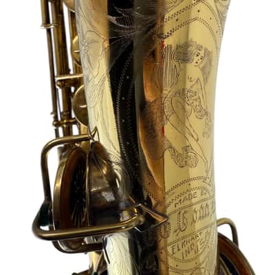 Conn Gold Plated New Wonder 8m C Melody Saxophone w/PORTRAIT EXTRA ENGRAVING image 9