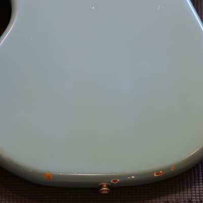 1966 Fender Mustang Electric Guitar Daphne Blue + OHSC image 15