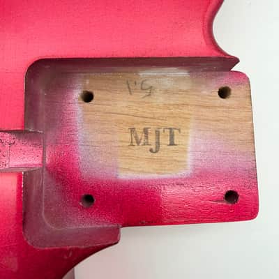 MJT Telecaster Body Alder Relic Nitro Raspberry mjt6572 image 9