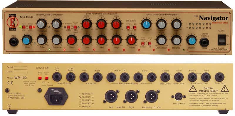 Eden Navigator World Tour Class Bass Preamp WP-100B | Reverb
