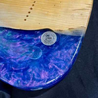 MH Customs Tidal Series "MIDNIGHT CURRENT" T-Style Guitar Body 2026 - Nitrocellulose Gloss image 9