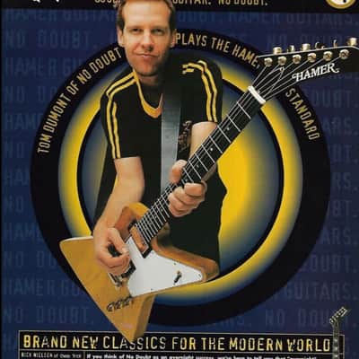 Hamer Tom Dumont Inspired Explorer style (Standard STD) signed by All four members of NO DOUBT! image 9