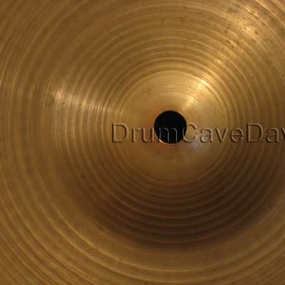 14" ZILDJIAN QUICK BEAT HI HAT CYMBALS, VINTAGE late 1970s HOLLOW LOGO, 1128 & 1202 grams image 5