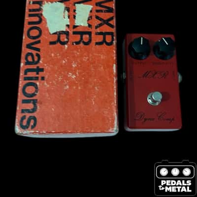 MXR Dyna Comp Script Logo Vintage - Red - X18957 image 1