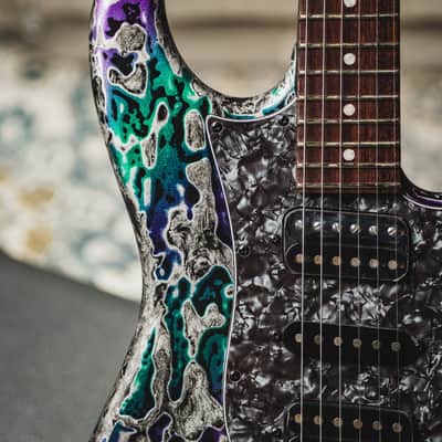 James Tyler USA Studio Elite HD-Alien Guano Semi-Gloss HSH w/Indian Rosewood FB, Matching Faux Neck and Headstock, Black HW, Midboost & Bypass Button image 4