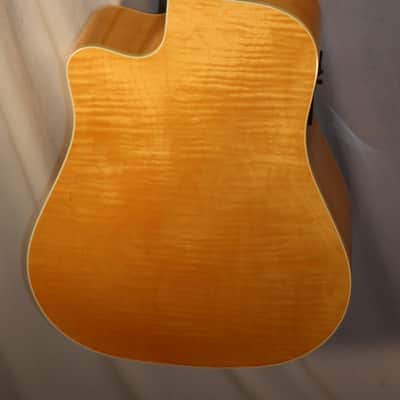 Guild USA DCE3 Dreadnought Cutaway Acoustic Electric Spruce Top Maple Back + Sides with case early 1990s image 11