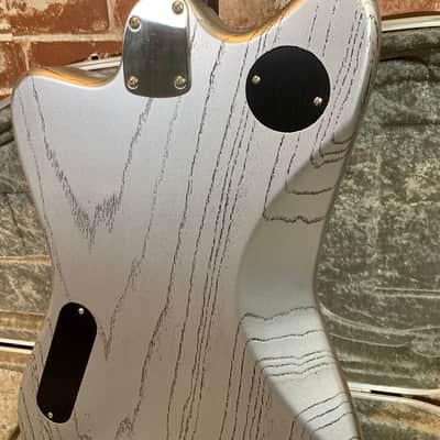 Deimel Guitar Works Firestar Custom 2020 Silver/ Filled Black Pores & Neck, New (Authorized Dealer) image 9