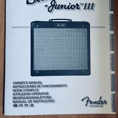 Fender Blues Junior amp-Paper Manual/Hang tags/Stickers etc. mid 2000s. image 2