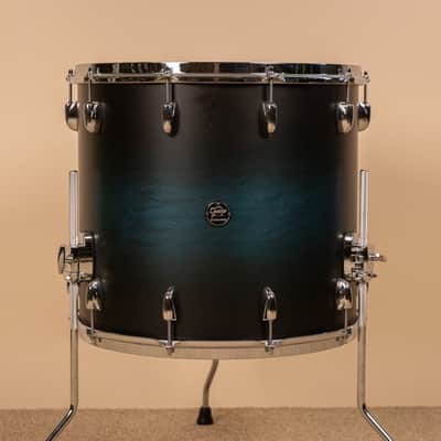 Gretsch Renown 16x18 Satin Antique Blue Burst Floor Tom image 2