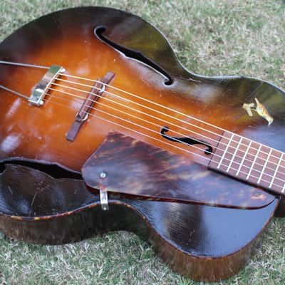 Stunning Stunning RARE Vintage 1930s/40s Lark Junior Acoustic Archtop Guitar Regal Kay Harmony NICE! image 5