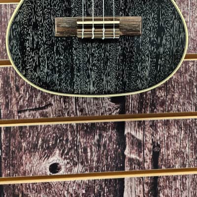 *BLEM* KALA KA SDH T Solid Salt & Pepper Doghair Tenor Ukulele inkl. Gigbag image 2