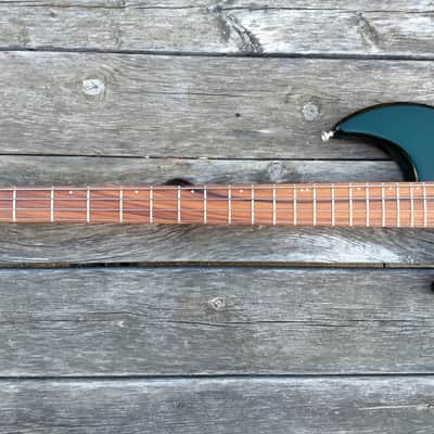 Left Handed Fury Guitars Tornado bass 1990 Dark Green Lefty image 5