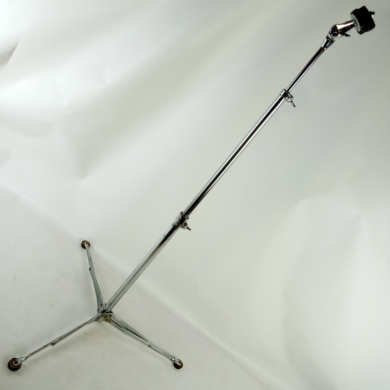 Ludwig Flat-Base 1400 Model Cymbal Stand Vintage 50-60s Chrome Flush Classic USA — main photograph