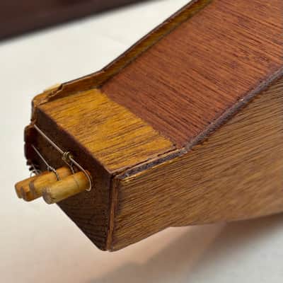 Vintage Appalachian Dulcimer — Solid Wood, 4-String, Fair Condition — Folk String Instrument image 14
