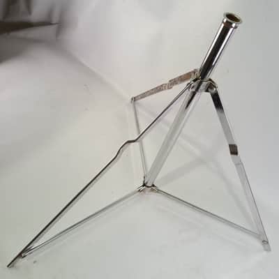 WFL Ludwig Snare Drum/Cymbal Stand Tripod Base Chrome Vintage 40s Chicago image 1