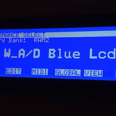 New blue display for Korg Wavestation A/D image 7