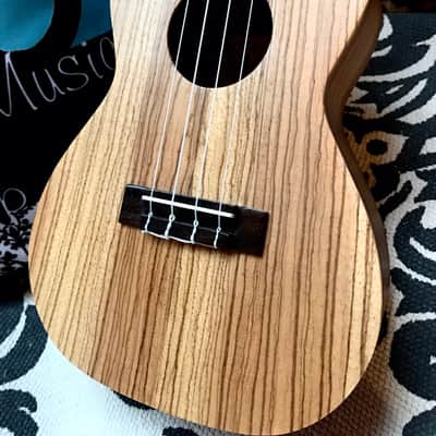 Ohana Zebrawood Concert Ukulele CK-15Z 2017 Zebrawood Satin image 1