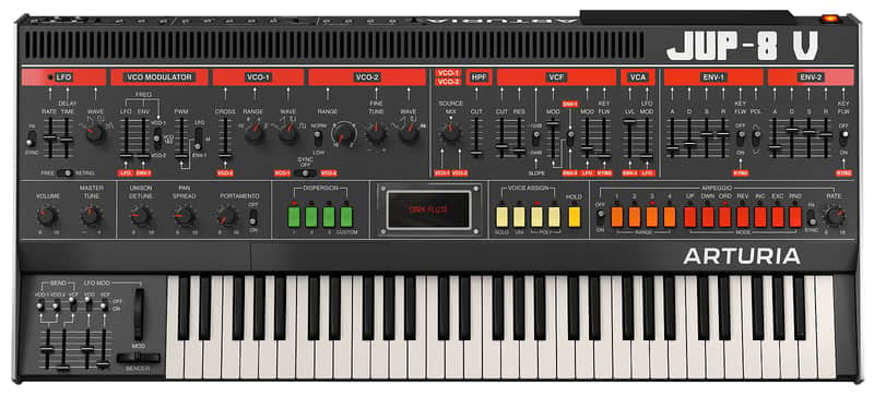 Arturia Jup-8 V Analog Synthesizer Virtual Instrument Software image 1