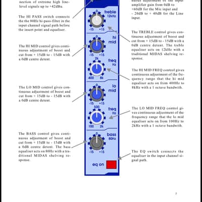 Midas Venice 320 32-Channel / 46-Input Mixing Console 2001 - 2010 - Blue image 6