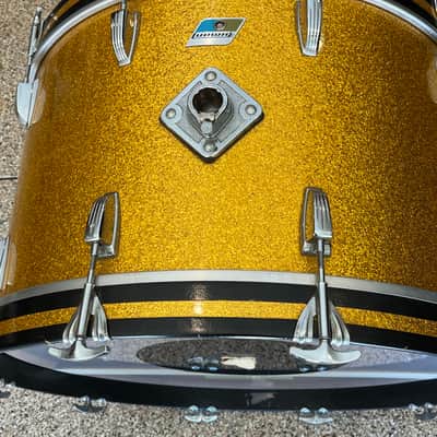 1970 LUDWIG Gold Sparkle Drum Set - Complete Set in Excellent Condition image 5