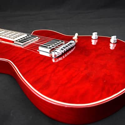 Buzzy Feiten  Supernova Classic  2018 Red Quilt Guitar image 3