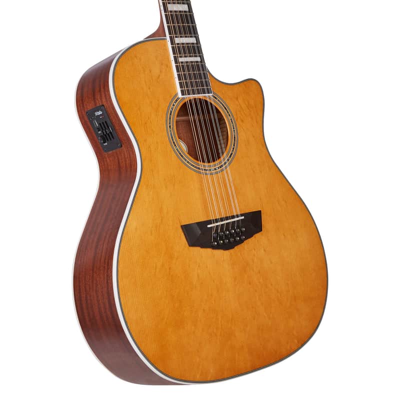 D'Angelico Premier Fulton 12-string - Natural - Grand Auditorium CE image 1