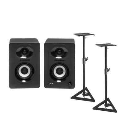 Samson MediaOne M30BT 3-Inch Powered Bluetooth Studio Monitors with Stands image 1