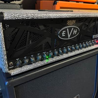 EVH 5150 III 100S 3-Channel 100-Watt Guitar Amp Head 2015 - Present - black/white gator skin imagen 8