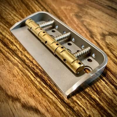 Van Dyke-Harms Telecaster Hybrid Half-Bridge and Comp Saddle Set 2021 Stainless Steel image 1