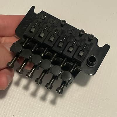 2000's Era Charvel Used FRT-01000 1000 Series Licensed Floyd Rose Black Guitar Tremolo Bridge Set image 10