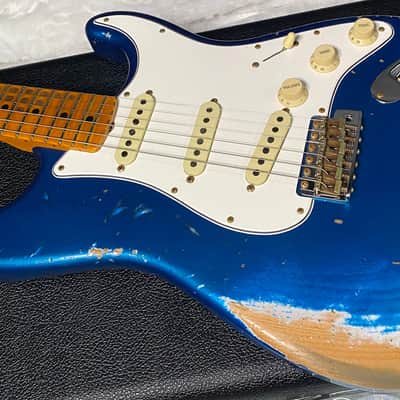 NEW! Fender Custom Shop Special Run '69 Stratocaster Heavy Relic - Handwound P/U's - Aged Aquamarine Metallic - Reverse Headstock - 8lbs - Authorized Dealer - One OFF! SUPER RARE! G07466 image 9