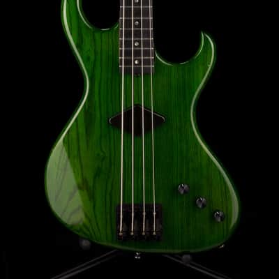 Pre Owned 1996 Rick Turner Prototype E-2 EL-434 PM Transparent Green Bass With OHSC image 2