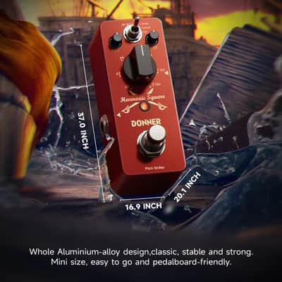 Donner Harmonic Square Digital Octave Effects Pedal Pitch Shifter 7Shift 3Tone image 4