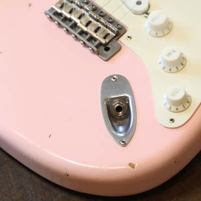 MINT! 2023 Nash S-63 Electric Guitar Shell Pink Relic + Fender Case image 5