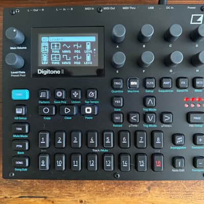 Elektron Digitone II 16-Voice Digital Synthesizer 2024 - Present - Black