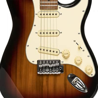 Stagg Electric Guitar Series 55 With Solid Paulownia Body Ses-55 Snb image 4