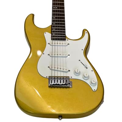 Samick MB-1/MG Greg Bennett Malibu Series S-Style Electric Guitar - Gold (Used) image 4