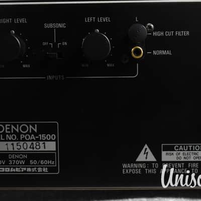 Denon POA-1500 Stereo Power Amplifier in Very Good Condition image 16