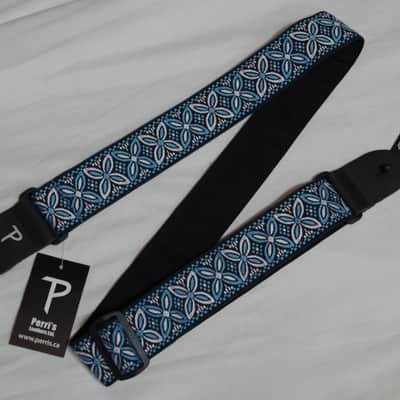 PERRI'S Jacquard patterned Blue and White Gutiar Strap - NEW image 4