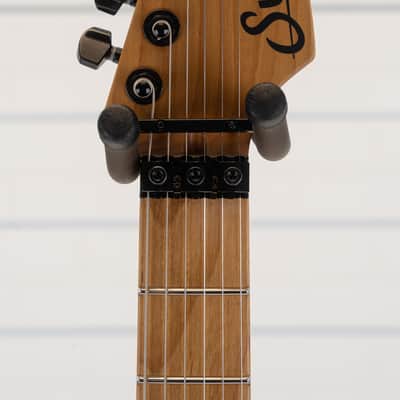 Suhr Modern Custom Firehouse Guitars Exclusive Electric Guitar, Roasted Maple Fingerboard, Burgundy Mist image 14