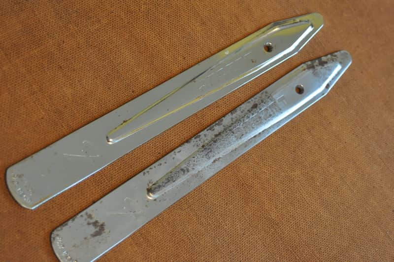 Fender 14" Tilt Back Legs Vintage Original Pat. Pend embossed on legs 1960's image 1