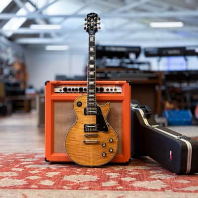 2007 Epiphone Les Paul Custom Plus - Natural Flame Maple | Reverb