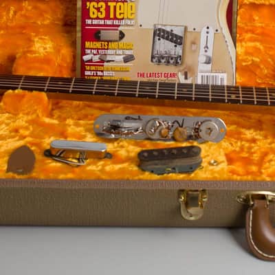 Fender Telecaster Owned and Used by Mike Bloomfield Solid Body Electric Guitar (1963), ser. #L11155, brown tolex hard shell case. image 11
