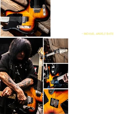 Sawtooth Michael Angelo Batio Double-Guitar with Floyd Rose 2021 Sunburst image 12