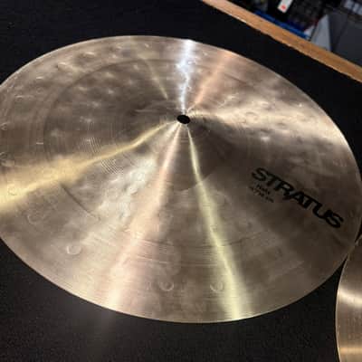 Sabian Used 15 in. Stratus Hi Hat Cymbals 955g T and 1280g B image 2